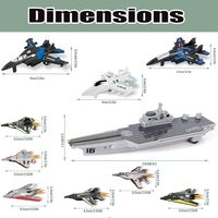Avions de chasse à rétrofriction, modèles d'avions, porte-avions, jouets, avions de guerre, kits de modèles en plastique, kits éducatifs miniatures, mini-navires