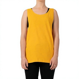 EVER GLOW Professional Manufacturer Wholesale Active Wears Breathable Knitted 100% Cotton Bamboo Fitness Women Solid Yellow - Product Image 1