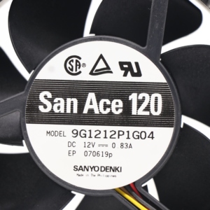 Ventilador Axial de Refrigeración SANYO DENKI San Ace 9G1212P1G04 120*120*38mm 12V DC 11.76W 0.83A 137CFM 3600rpm para Servidores y Equipos de Telecomunicaciones - Product Image 5