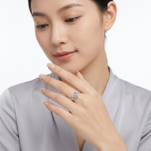 Nuevo Anillo de Compromiso de Plata de Ley 925 Chapado en Platino con Moissanita en Forma de Corazón, de Lujo, Romántico, para Mujer, Certificado de Laboratorio, Venta al por Mayor de Fábrica, Tercera Categoría - Product Image 6