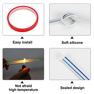 Tira de luces Led de circulación diurna para coche, luz de decoración Exterior de 120cm, lámpara atmosférica Flexible para coche - Product Image 5