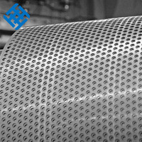Plaque en acier inoxydable perforée en aluminium feuilles de maille perforées écran métallique bobine en acier perforé