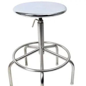 Modern Antibacterial ESD Laboratory Stainless Steel Frame Comfortable Chairs Salon Bar Chair For Hair Stylist Chair Lab Stool