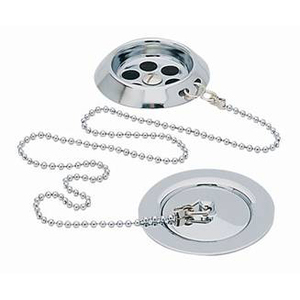 Scarico e <span class=keywords><strong>Sifone</strong></span> per Vasca da Bagno BGL in Ottone Massiccio <span class=keywords><strong>Cromato</strong></span>, Design Tradizionale con Elegante Catena, 1,5 Pollici - Product Image 4