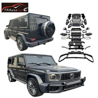 Body Kit untuk Mercedes Benz G Class W463 2002-2018 Facelift W465 2025 Gaya G63 Bumper Depan Belakang dengan Lampu Depan Kap Mesin Lampu Belakang
