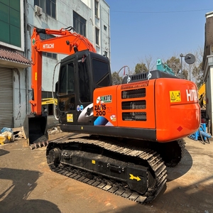 Excavadora de 20 toneladas de alta calidad, máquinas de construcción de segunda mano Hitachi ZX200 usadas, horas de trabajo bajas, engranaje de motor de venta - Product Image 4