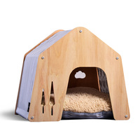Niche en bambou pour chien, multicolore, étanche à la pluie, lit, nid, de luxe, en bois, pour Villa, animaux de compagnie, livraison gratuite, OEM/ODM, nouveauté