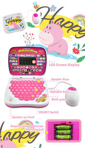 Ordinateur portable intelligent d'apprentissage de l'<span class=keywords><strong>alphabet</strong></span> ABC et des mathématiques pour enfants, jouet éducatif parlant en espagnol - Product Image 4