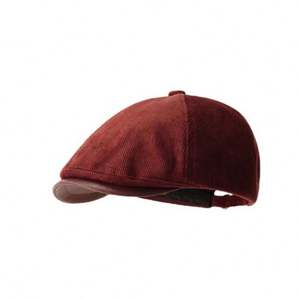 Gorra Unisex Estilo Newsboy Retro Británico, Diseño Delgado, Otoño-Invierno 2024, Boina con Visera, Estilo Literario, Casual, con Bordado 3D - Product Image 1