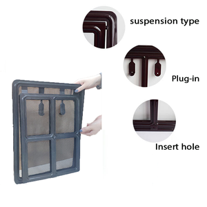 Porte moustiquaire personnalisée pour animaux de compagnie, nouveau design intelligent, <span class=keywords><strong>double</strong></span> <span class=keywords><strong>sens</strong></span>, respirante, avec rabat magnétique pour chiens et chats - Product Image 4