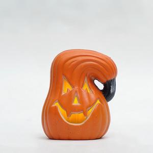 Lanterne citrouille d'Halloween en plastique étanche de 5,5 pouces, LED lumineuse, pour usage extérieur, centres commerciaux, maison, accessoires de décoration de fêtes - Product Image 6