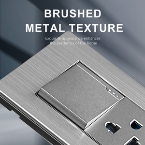 118K loạt Thái Lan loại tường Ổ cắm điện ổ cắm + tường duy nhất chuyển đổi ánh sáng 118*72 Mét 110-250V điện tường chuyển đổi và ổ cắm - Product Image 6