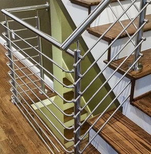 Balaustres INOX Diseño Interior Escalera Barandilla Accesorios Barra de acero inoxidable Sistema de barandilla - Product Image 1