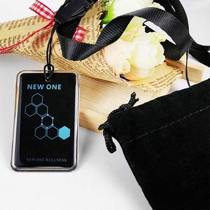 Collier personnalisé ECAMAZ pour enfants, nouveau modèle romantique, carte unique 2000cc, carte Terahertz Me, énergie quantique noire, bio nano Nume - Product Image 3