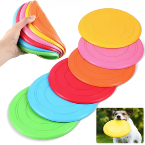 Düşük fiyat yumuşak Frisbeed <span class=keywords><strong>Pet</strong></span> oyuncaklar yuvarlak eğitim TPR uçan disk Bite dayanıklı Frisbeed köpek oyuncaklar eğitim köpek için Bite dayanıklı - Product Image 3