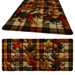 Alfombrilla de Ratón Grande y Extendida para Oficina, Diseño de Hojas de Arce Verdes, Personalizable, para Juegos - Product Image 1