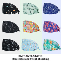 Gorros Quirúrgicos Unisex, Gorro Médico para Doctores, Enfermeras, Dentistas, con Estampado de Dibujos Animados, Ecológico, para Uso Hospitalario, Verano