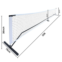Filets de Pickleball de produits de premier ordre Ensemble de filets de Pickleball de course professionnelle avec pagaie