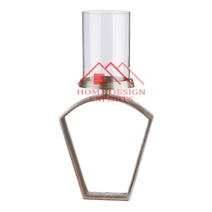 Centro de mesa de boda decoración 2024 últimos productos de decoración del hogar portavelas de vidrio para decoración del hogar - Product Image 1