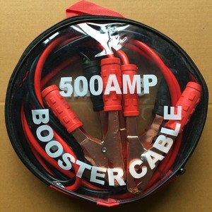 Cable de Arranque Jiayan de 500 Amperios, Cable de Batería Redondo, Cable de Arranque de Emergencia, Estuche de Tela Oxford Roja - Product Image 5