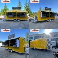 Truth Hot Dog Food Truck mit Vollausstattung Kommerzieller Komplett Ausgestatteter Kaffee-Pizza-Edelstahl-Food-Truck-Anhänger mit Zubehör