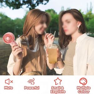 Custom Logo Mini Portable Fan Handheld Battery Operated Portable <b>Small</b> Fans for Summer Travel Beach Indoor Outdoor Cooling Gift - Product Image 5