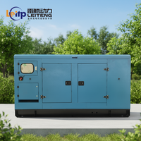 Groupe électrogène diesel silencieux à châssis ouvert Leiteng, moteur Weichai, refroidissement par eau, ATS, télécommande, démarrage électrique 24V DC, 50/60Hz, 220V
