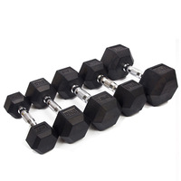 Ensemble de musculation personnalisé avec logo 2023, haltères hexagonaux en fonte avec revêtement en caoutchouc, 3-100 lb (1-60 kg), avec poignée en acier inoxydable