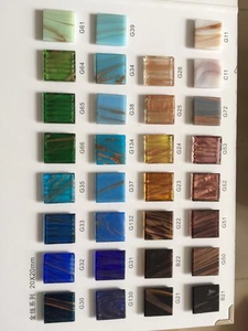 Chất Lượng Cao Thiết Kế Hiện Đại Nóng Chảy Thủy Tinh Khảm Vuông Gốm Gạch Đá Cho Phòng Tắm Hồ Bơi Kim Loại Thiết Kế Sàn - Product Image 6