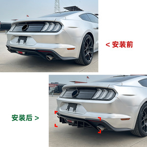 สปอยเลอร์หลัง Amp-Z ลายคาร์บอนไฟเบอร์ ผิวด้าน สำหรับ Ford Mustang Mk6.5 ปี 2018-2023 สไตล์แต่ง - Product Image 4