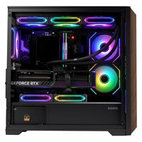 Gabinete Gamer TA360M Matx Itx, Gabinetes de Computadora al por Mayor, Gabinete de Torre Media para Juegos de PC con Ventilador, Negro, Boitier, Gabinete