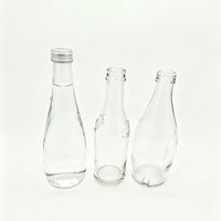 Bouteille en verre transparent de 500ml avec bouchon à vis, bouteille en verre d'eau minérale haut de gamme, vente en gros