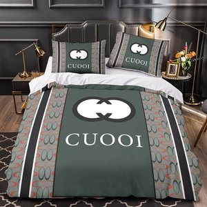 Juego de funda nórdica de lujo Diseño de moda-C Juego de funda de edredón de microfibra Funda nórdica Funda De Almohada Juego de cama Sin edredón - Product Image 5