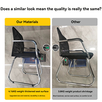 Chaise de conférence en maille confortable de haute qualité, mobilier de bureau, chaise de bureau ergonomique pour les immeubles de bureaux