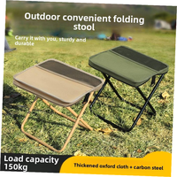 Petit banc Oxford pour la pêche, chaise pliable pour le camping, chaise escamotable SENTI Able, tabouret pliant d'extérieur avec poignée de transport