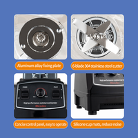 Mixeur Électrique Commercial Haute Performance 1000W Grande Capacité pour Jus, Smoothies et Préparation Culinaire