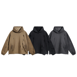 Sudadera con Capucha Unisex Personalizada con Lavado Ácido, Estilo Vintage, Tejido Transpirable de Poliéster/Algodón, Diseño Personalizado, Estilo Urbano Oversize con Bolsillo - Product Image 2