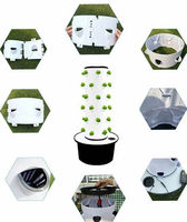 Système de culture hydroponique vertical pour herbes et légumes d'intérieur et d'extérieur
