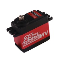CYS S0250 Servo RC Digital 25kg Torsi Tinggi 4mm Spline Metal Gear Tahan Air 6.0V/7.4V Inti Besi untuk Mobil RC, Kapal, Pesawat, Hobi