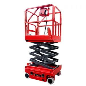 9-12ft Electric Hydraulic Mobile Mini Scissor Lift For Aerial Working