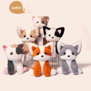 Lindo Peluche de Cachorro/Gatito, Compañero de Escritorio, Muñeco de Animal, Decoración de Habitación, Kawaii, Peluche para Niños, Regalo Educativo - Product Image 1