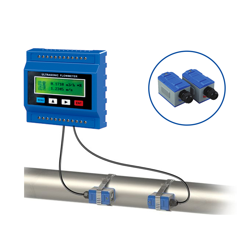 Medidor de fluxo ultrassônico digital DN15-DN6000mm, tipo módulo de diâmetro do tubo, medidor de fluxo de água, medidor ultrassônico de fluxo digital