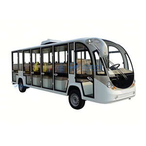 Fournisseur chinois en gros de bus touristique électrique blanc de haute qualité à 17 places, personnalisable - Product Image 1
