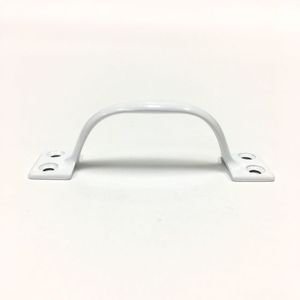 Tiradores de puerta exterior de zinc Acabado blanco Tamaño de 4 "para baño y cocina Diseño tradicional - Product Image 2