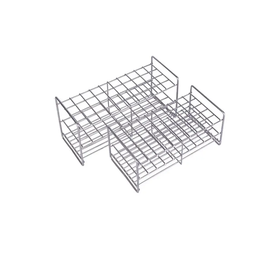 Stainless Steel Test Tube Stand Array Stainless Test Tube Rack for Lab Usage