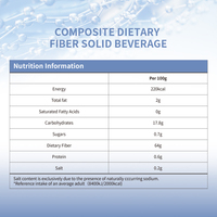 Complément alimentaire multi-fibres solides en poudre OEM ODM pour adultes, à base de fibres et de protéines composites