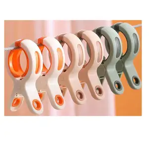 Chuyên Nghiệp Mới Vải Treo Clip Clip Nhựa Cho Quần Áo Nhựa Kích Thước Lớn Bãi Biển Khăn Quần Áo Clip