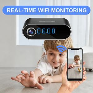 กล้องวงจรปิด WiFi คุณภาพสูง ปี 2026 พร้อมระบบมองเห็นกลางคืน ตรวจจับความเคลื่อนไหว กล้องรักษาความปลอดภัยภายในบ้าน/สำนักงาน พร้อมนาฬิกา - Product Image 3