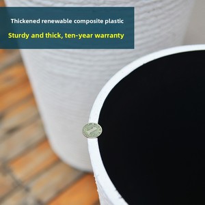 P446 Vaso in Plastica per Interni ed Esterni, Vendita Diretta dalla Fabbrica, per Decorazione Casa e Giardino, Moderni Vasi Grandi per Fiori e Piante - Product Image 3