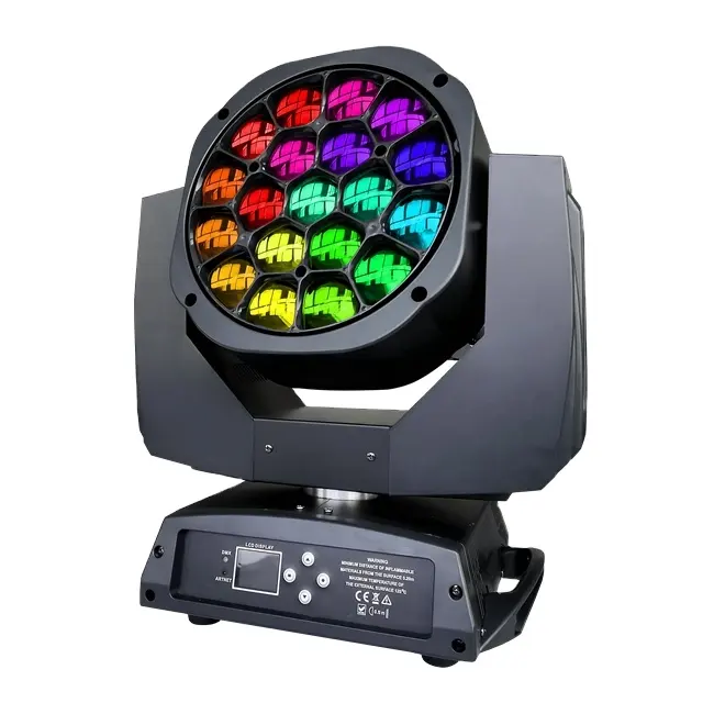 Wand montiert led licht/sky strahl licht/clay paky K10 scharfen strahl 19*15W ZOOM disco event licht